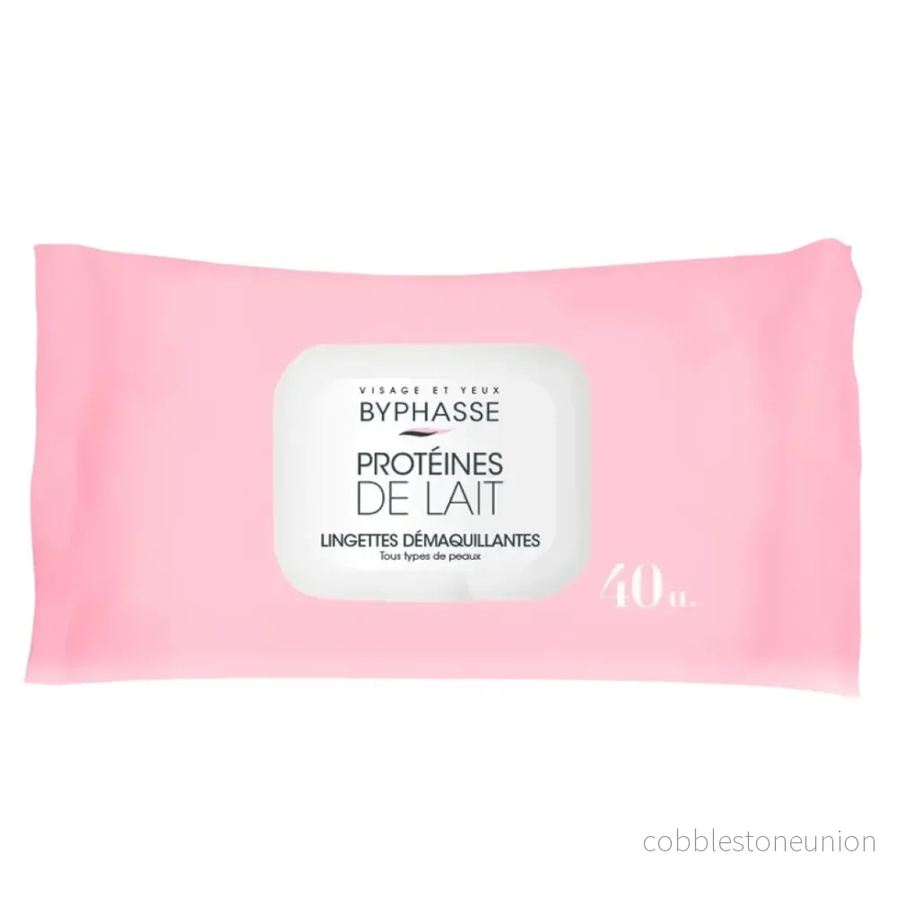 Byphasse, Byphasse, Cleansing wipes, For the face, 40 pcs