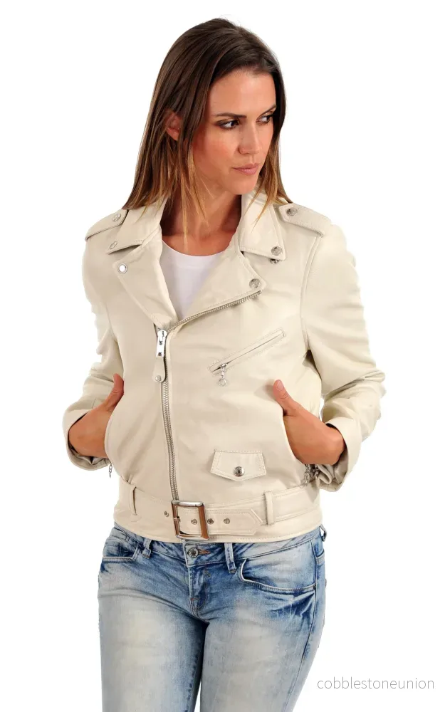 White LCW8600 Leather Perfecto Jacket – Women White LCW8600 Leather Perfecto Jacket – Women