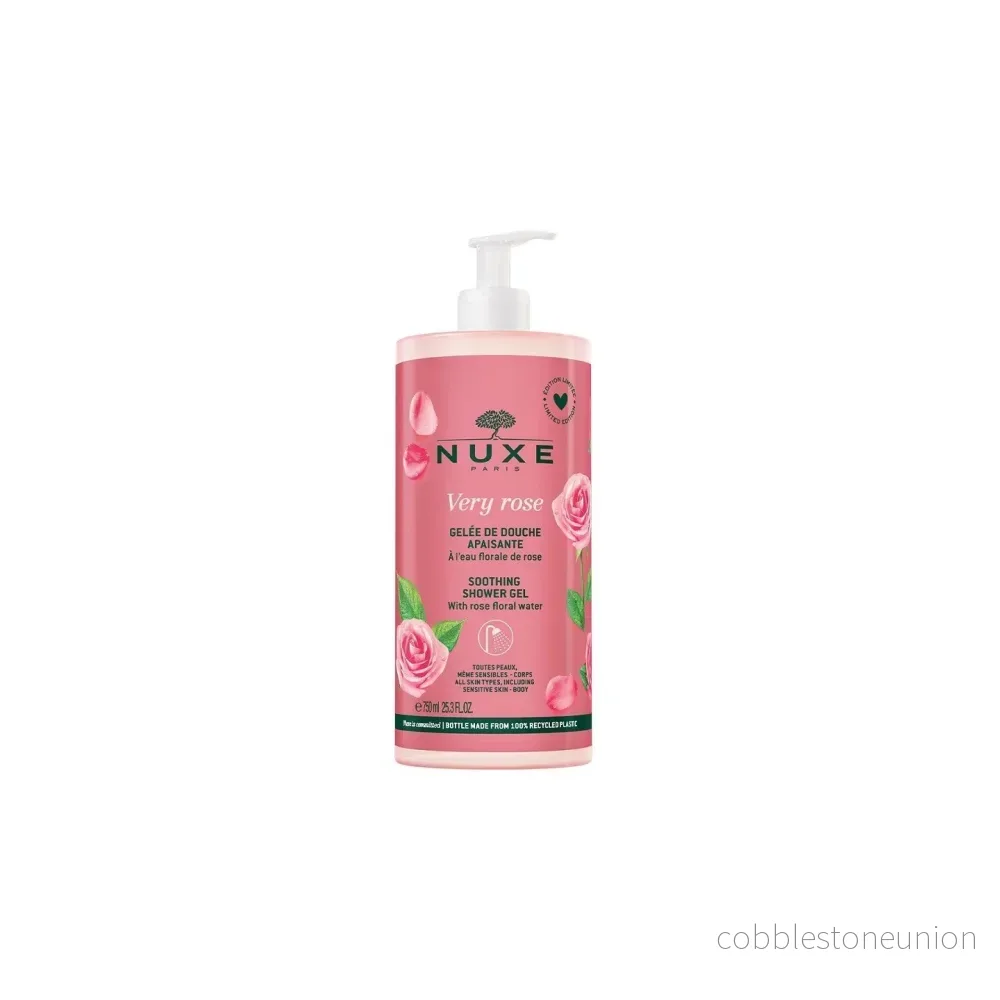 Nuxe, Very Rose, Soothing, Shower Gel, All Skin Types, 750 ml