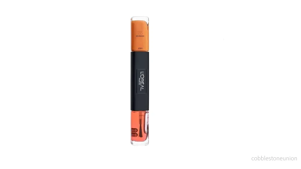 L’Oreal Paris, Infallible, Gel Effect, Nagellack 2-i-1, 135, Go-Orange, 2 x, 5 ml