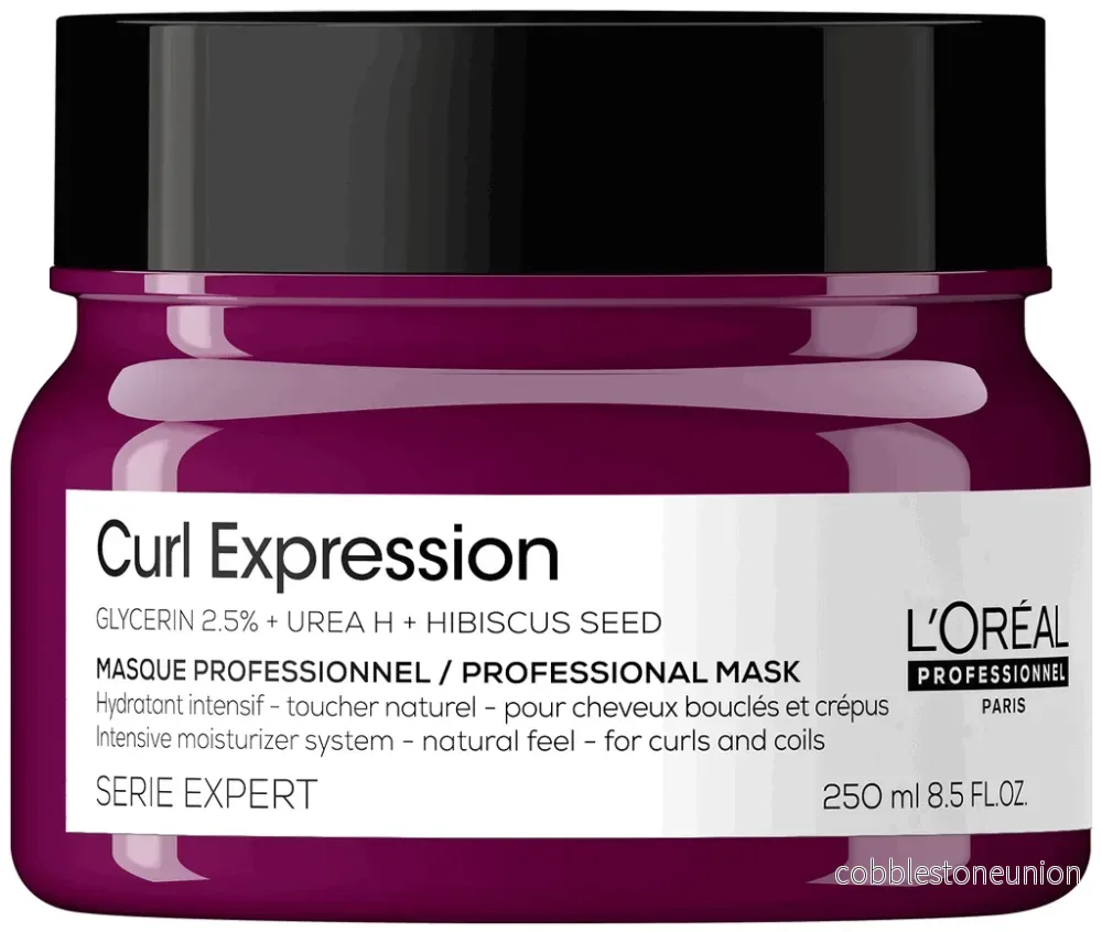 L’Oréal Professionnel, Serie Expert Curl Expression, Glycerin 2,5% + Urea H + Hibiskusfrön, Hårbehandlingskrämmask, Intensiv återfuktning, 250 ml L’Oréal Professionnel, Serie Expert Curl Expression, Glycerin 2,5% + Urea H + Hibiskusfrön, Hårbehandlingskrämmask, Intensiv återfuktning, 250 ml