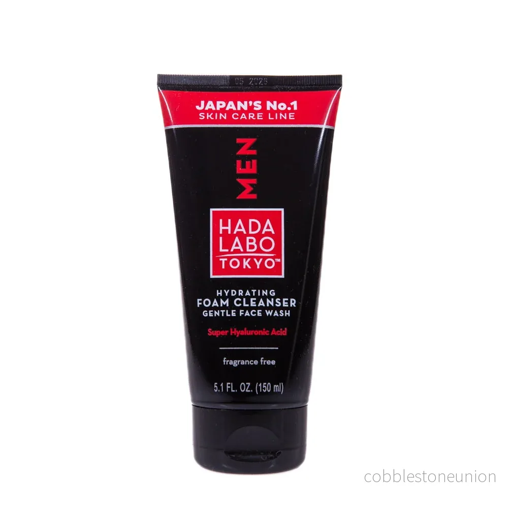 Hada Labo Tokyo, Men, Hyaluronsyra, Eliminerar orenheter, Rengöringsskum, 150 ml