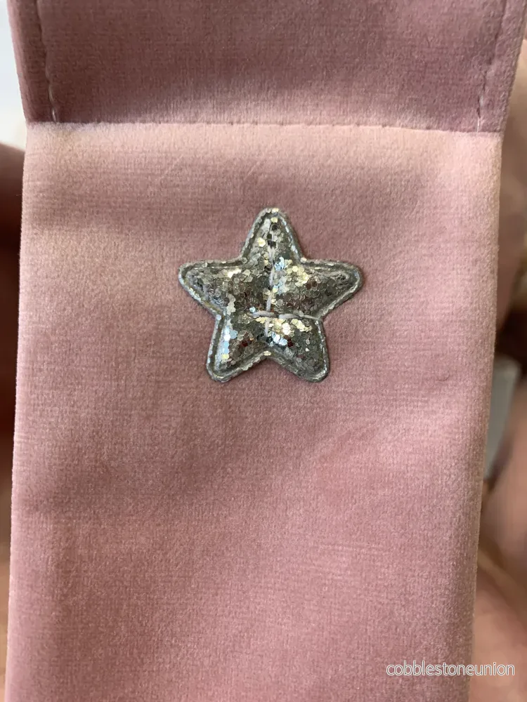 Gunga med kronformad plyschdyna, rosa - Bild 2