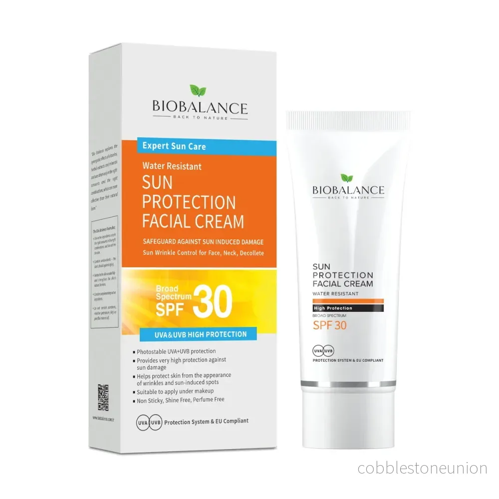 Bio Balance, Sun Protection, Anti-rynkor, Innan smink, Grädde, Ansikte, SPF 30, 75 ml Bio Balance, Sun Protection, Anti-rynkor, Innan smink, Grädde, Ansikte, SPF 30, 75 ml