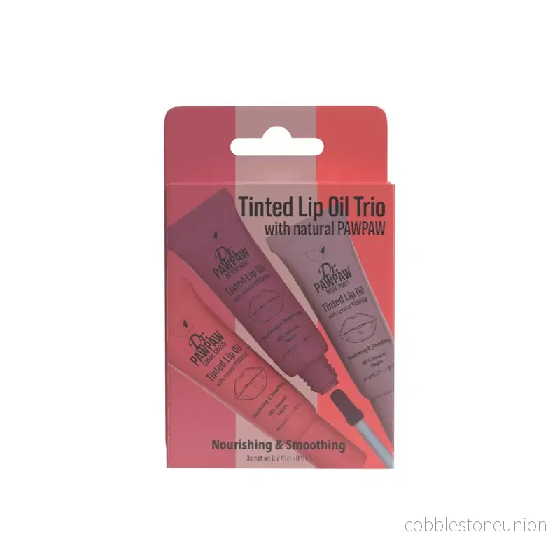 Set Dr. PawPaw: Tinted, Nourishing, Lip Oil, Coral Crush, 8 ml + Tinted, Nourishing, Lip Oil, Berry Kiss, 8 ml + Tinted, Nourishing, Lip Oil, Nude Pout, 8 ml Set Dr. PawPaw: Tinted, Nourishing, Lip Oil, Coral Crush, 8 ml + Tinted, Nourishing, Lip Oil, Berry Kiss, 8 ml + Tinted, Nourishing, Lip Oil, Nude Pout, 8 ml