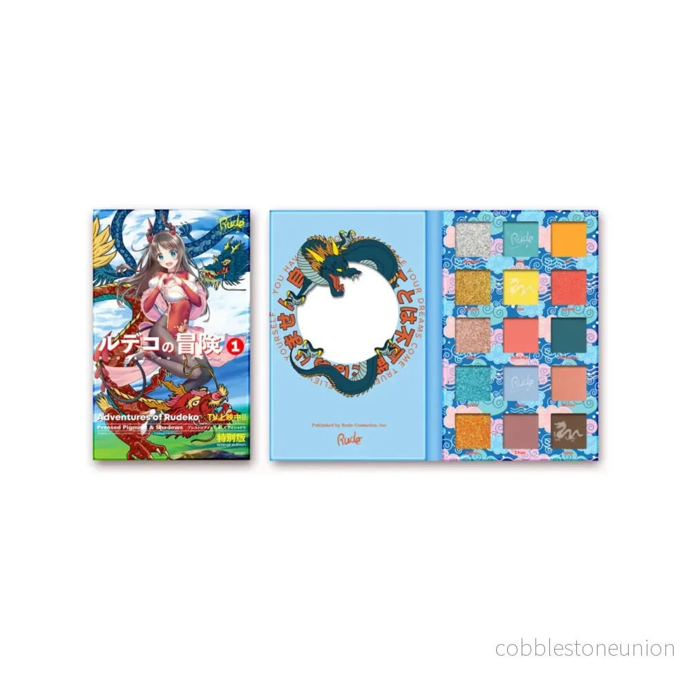 Rude Cosmetics, Adventures of Rudeko, Ögonskuggspalett, 15 nyanser Rude Cosmetics, Adventures of Rudeko, Ögonskuggspalett, 15 nyanser