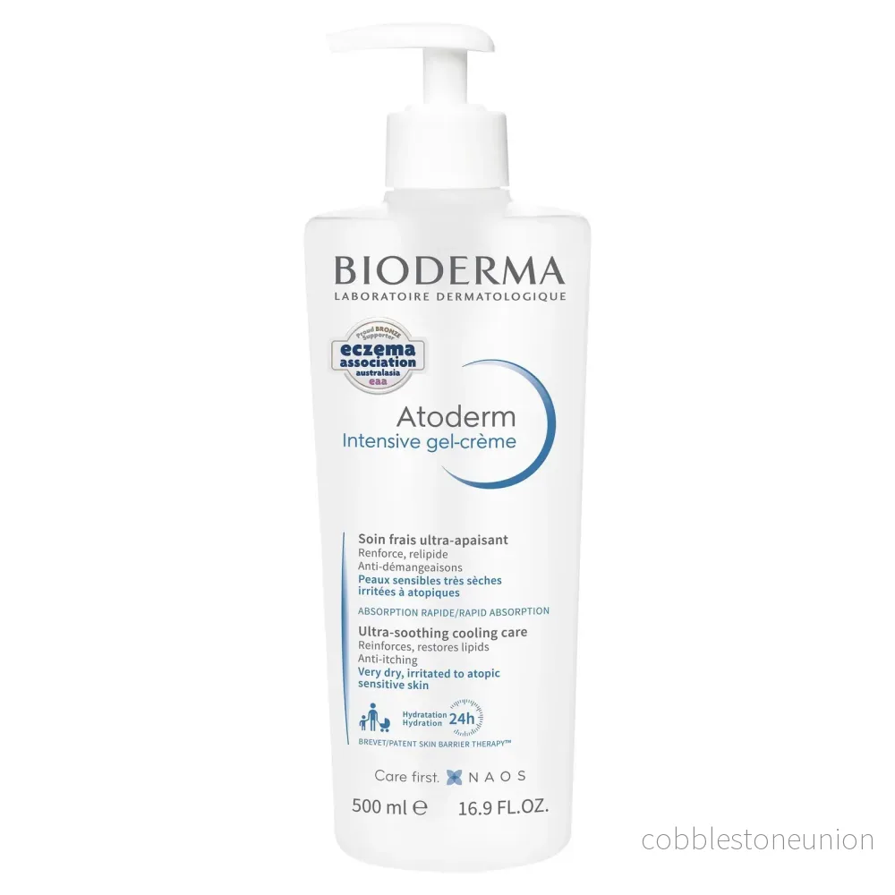 Bioderma, Atoderm Intensive, Ultralindrande, Gelkräm, För ansikte & kropp, 500 ml Bioderma, Atoderm Intensive, Ultralindrande, Gelkräm, För ansikte & kropp, 500 ml
