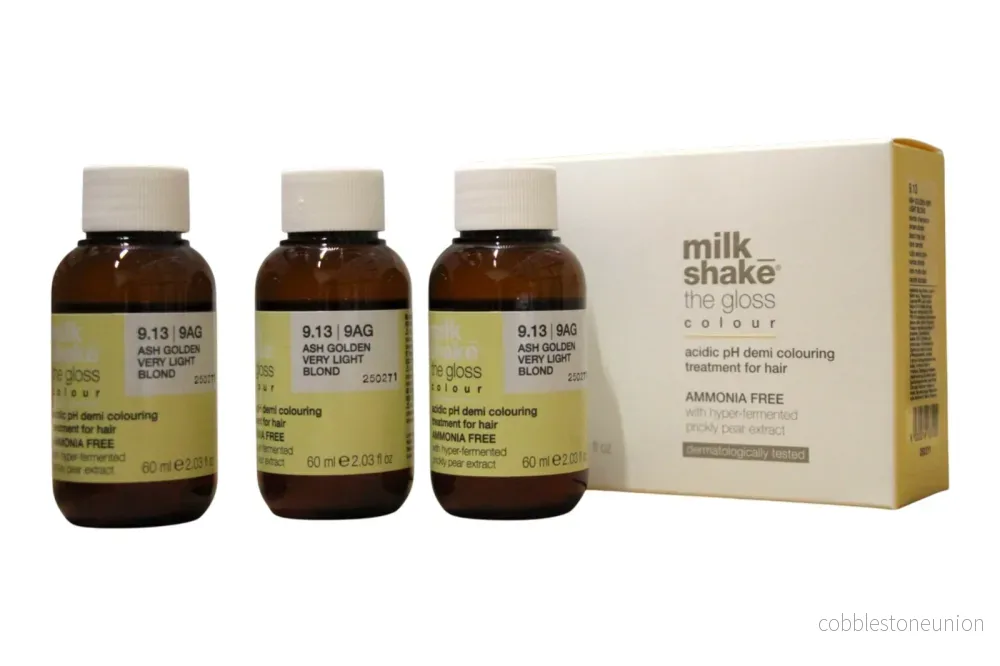 Set Trio, Milk Shake, The Gloss, Semi-permanent hårfärg, 9.139AG, 3 st, 60 ml Set Trio, Milk Shake, The Gloss, Semi-permanent hårfärg, 9.139AG, 3 st, 60 ml
