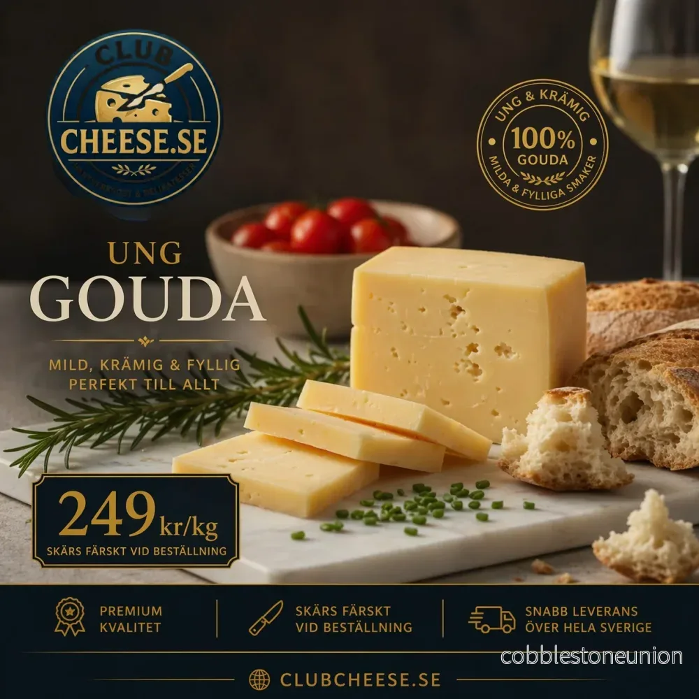 Ung Goudaost – Mild & Krämig Holländsk Hantverksost Ung Goudaost – Mild & Krämig Holländsk Hantverksost