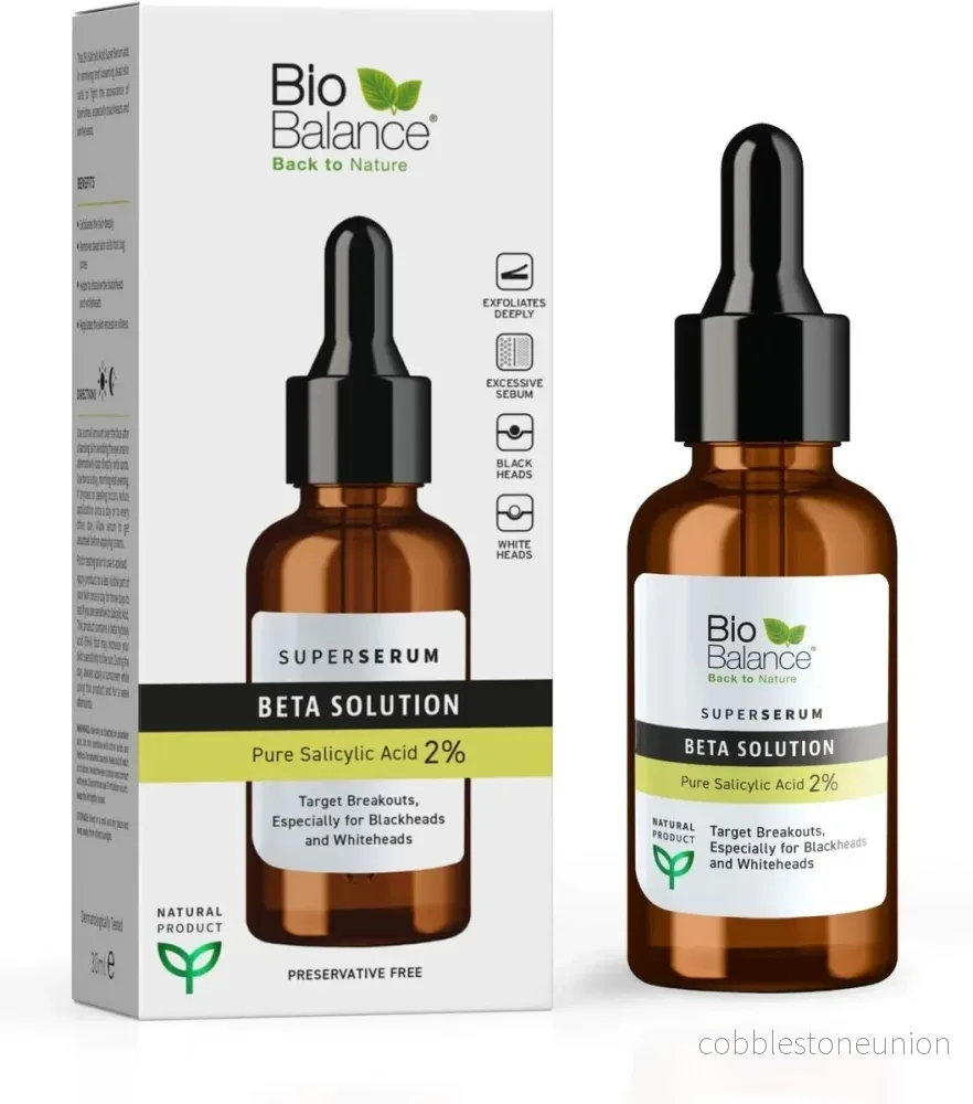 Bio Balance, Beta Solution, Minimerar porer och svarta prickar, Dag & Natt, Lokalt behandlingsserum, För ansiktet, 30 ml Bio Balance, Beta Solution, Minimerar porer och svarta prickar, Dag & Natt, Lokalt behandlingsserum, För ansiktet, 30 ml