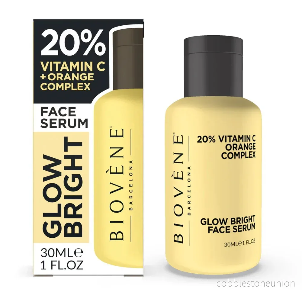 Biovene, Glow Bright, 20% C-vitamin, Lystergivande, Serum, För ansiktet, 30 ml - Bild 2