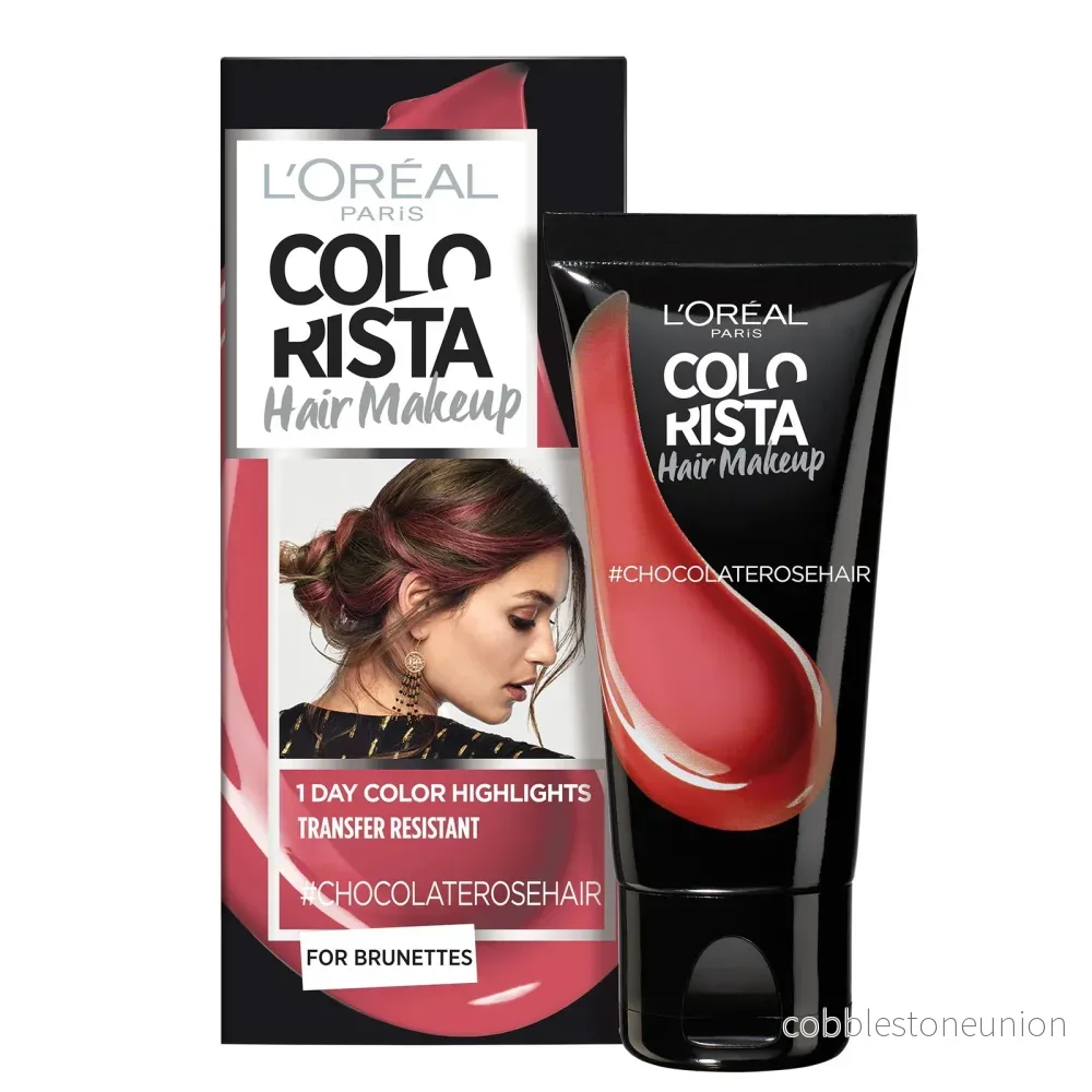 L’Oreal Paris, Colorista Hair Makeup, Semi-permanent hårfärg,  #CHOCOLATEROSEHAIR, 30 ml