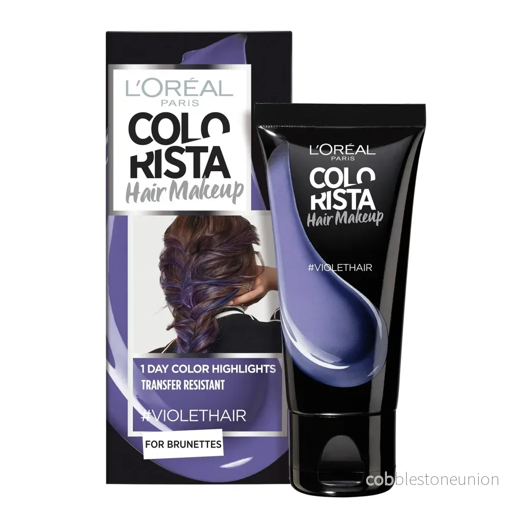 L’Oréal Paris, Colorista Hair Makeup, Semi-permanent hårfärg, #VIOLETHAIR, 30 ml L’Oréal Paris, Colorista Hair Makeup, Semi-permanent hårfärg, #VIOLETHAIR, 30 ml