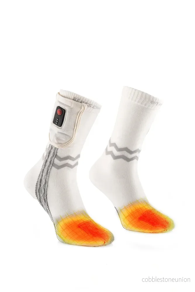 Värmestrumpor – Aerowhite | Sportversion – USB-C | Tunn & Slitstark - Bild 2