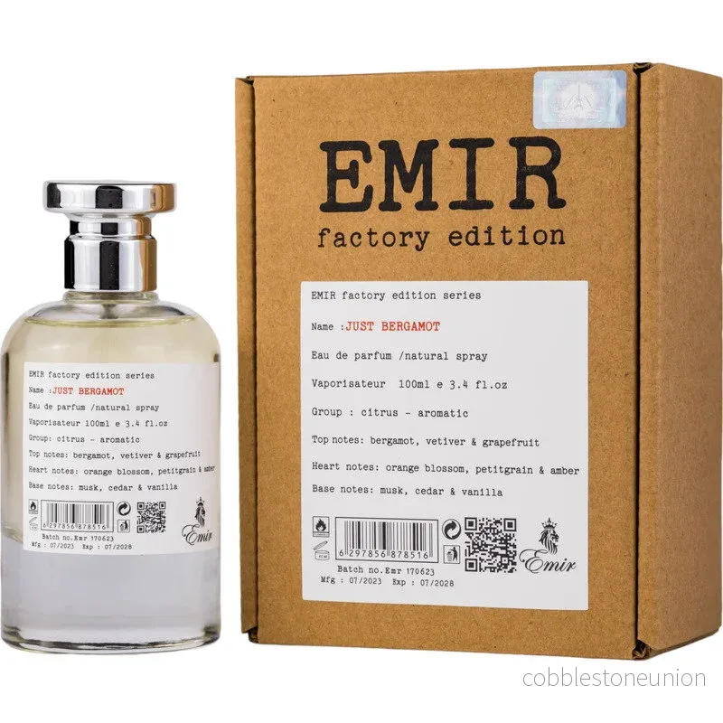 Emir, Just Bergamot Factory Edition, Parfymvatten, Unisex, 100 ml - Bild 2