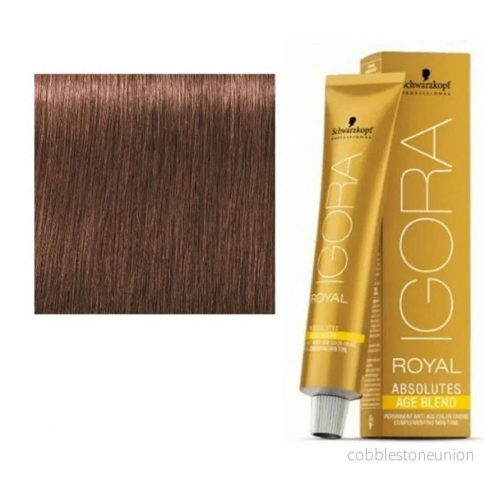 Schwarzkopf Professional, Igora Royal, Permanent hårfärg, 6-580 Gyllene Röd Kastanj, 60 ml - Bild 3