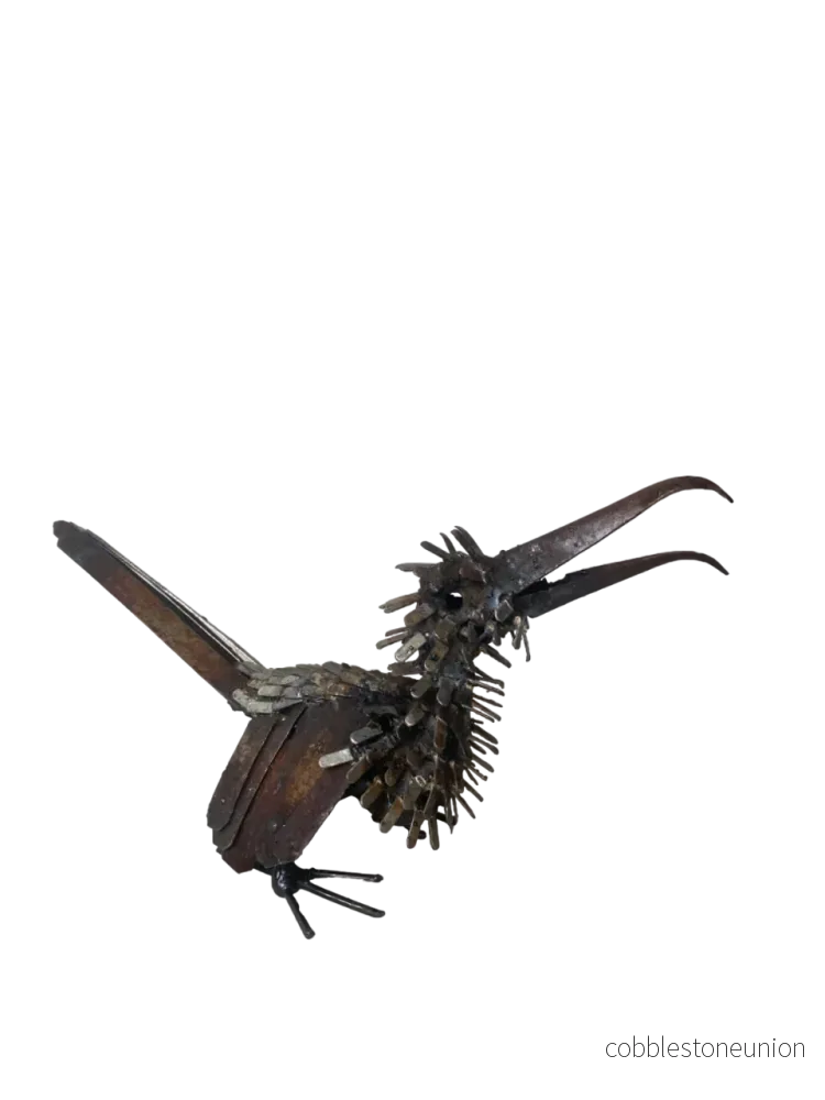 Näshornsfågel 33 cm – Handgjord Metallskulptur från Zimbabwe Näshornsfågel 33 cm – Handgjord Metallskulptur från Zimbabwe