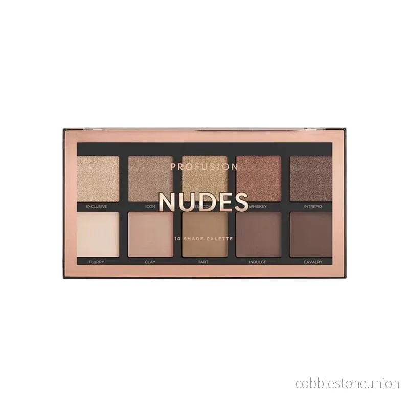 Profusion Cosmetics, Nudes, Ögonskuggspalett, Nakenbilder, 10 nyanser, 103 g