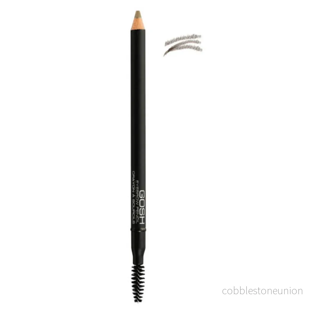 Gosh, Defining Brow, Ögonbrynskräm penna & borste 2-i-1, 03, Gråbrun, 1.2 g