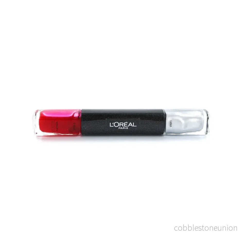 L’Oreal Paris, Infallible, Nagellack 2-i-1, MTX 026, Fuchsia, 2 x, 5 ml L’Oreal Paris, Infallible, Nagellack 2-i-1, MTX 026, Fuchsia, 2 x, 5 ml