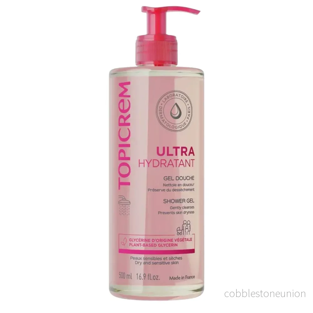 Topicrem, Ultra Hydratant, Rengörande & Mjukgörande, Duschgel, Känslig, 500 ml