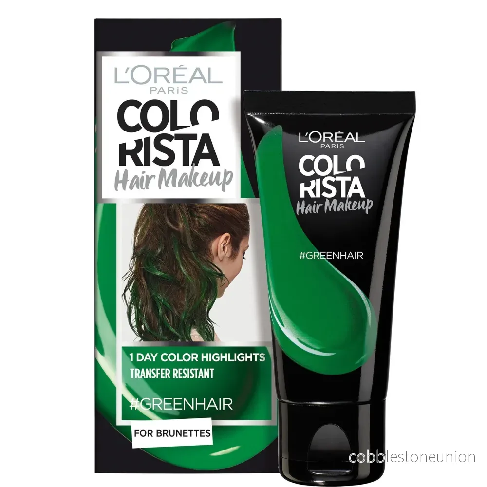 L’Oreal Paris, Colorista Hair Makeup, Semi-permanent hårfärg, #GREENHAIR, 30 ml L’Oreal Paris, Colorista Hair Makeup, Semi-permanent hårfärg, #GREENHAIR, 30 ml