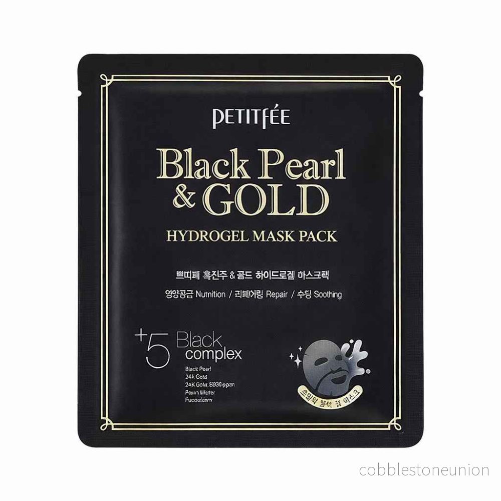 Petitfee, Black Pearl & Gold, Hydrating & Brightening, Gelmask, Ansikte, 32 g Petitfee, Black Pearl & Gold, Hydrating & Brightening, Gelmask, Ansikte, 32 g