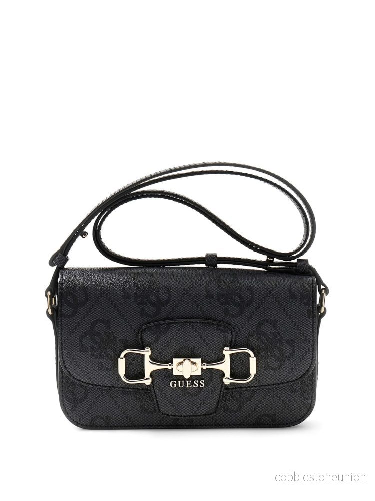 Guess Crossbody flap Janie Logo coal
