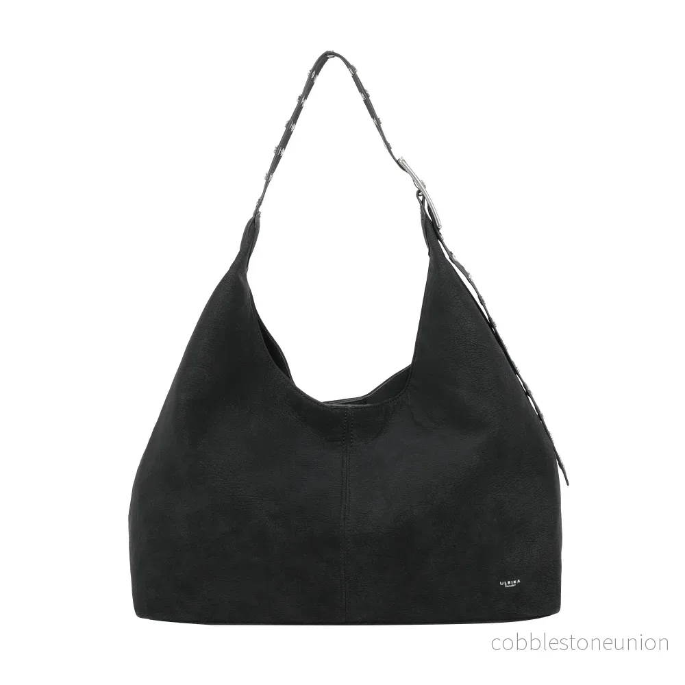 Ulrika Design Handbag Suede stuts svart