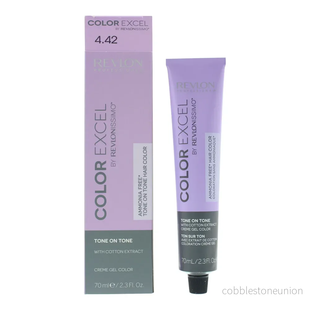 Revlon, Color Excel, Parabenfri, Semi-permanent hårfärg, 4.42 Medelkastanj Pärlemorskimrande Brun, 70 ml - Bild 3