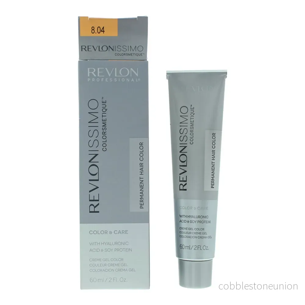 Revlon, Revlonissimo Colorsmetique, Permanent hårfärg, 8.04 Ljus Kopparblond, 60 ml Revlon, Revlonissimo Colorsmetique, Permanent hårfärg, 8.04 Ljus Kopparblond, 60 ml