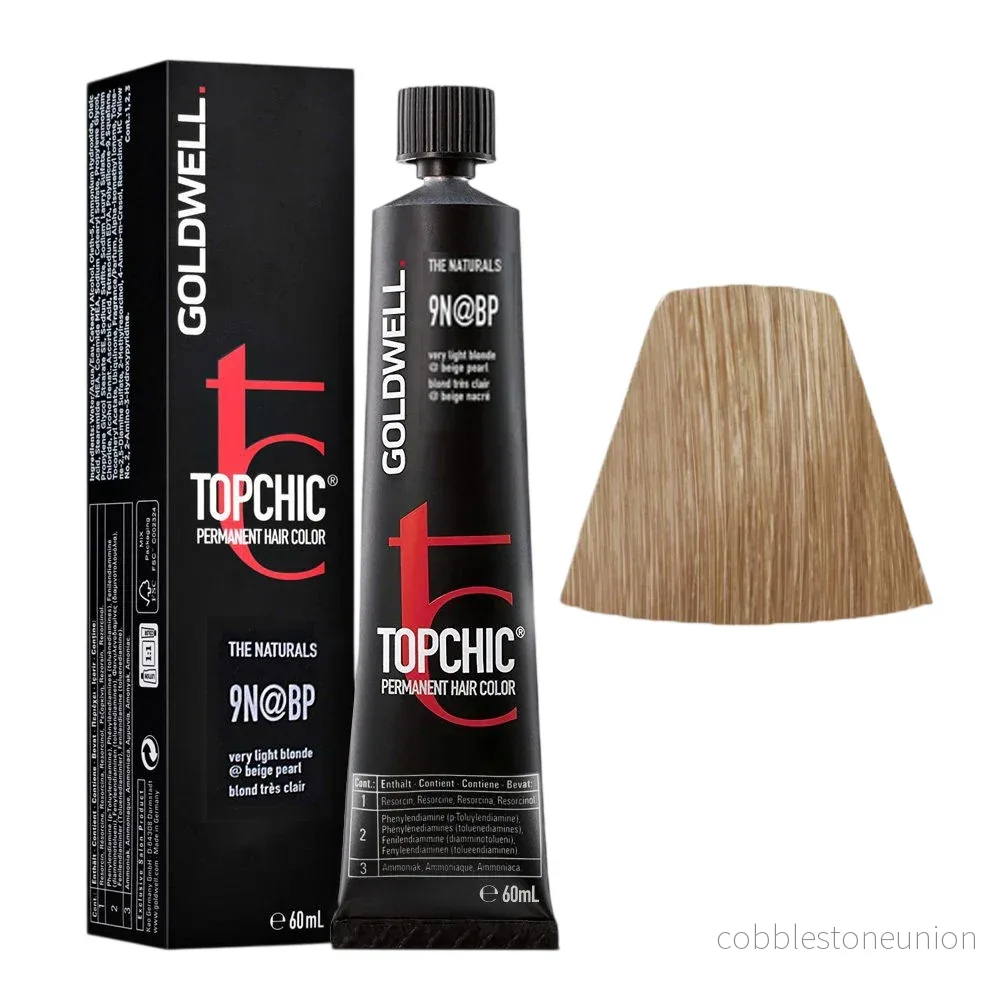 Goldwell, TopChic, Permanent hårfärg, 9NBP Mycket Ljus Blond Reflex Opal, 60 ml - Bild 2