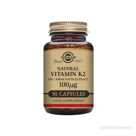 Solgar Vitamin K2 (MK-7) 100 ug, 50 kapslar Solgar Vitamin K2 (MK-7) 100 ug, 50 kapslar