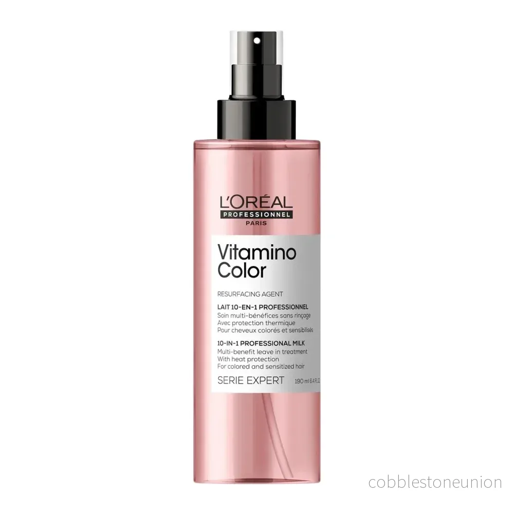 L'Oréal Professionnel, Serie Expert Vitamino Color, Ytbehandlingsmedel, Leave-in-krämbehandling för hår, Värmeskyddande, 190 ml