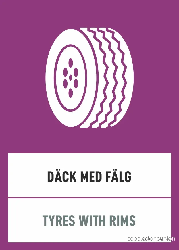 Däck med fälg Däck med fälg