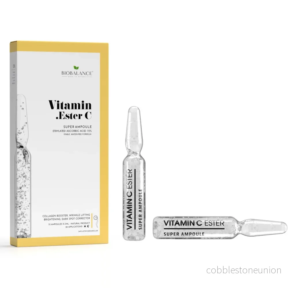 Bio Balance, Vitamin Ester C, Brightening & Lifting, Dag & Natt, Ampullbehandlingsserum, Wrinkles & Dullness & Uneven Skin Tone, För ansiktet, För kvinnor, 10 st, 2 ml Bio Balance, Vitamin Ester C, Brightening & Lifting, Dag & Natt, Ampullbehandlingsserum, Wrinkles & Dullness & Uneven Skin Tone, För ansiktet, För kvinnor, 10 st, 2 ml