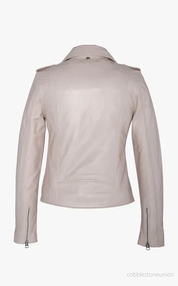 Beige LCW1601D Leather Perfecto Jacket - Women - Bild 2