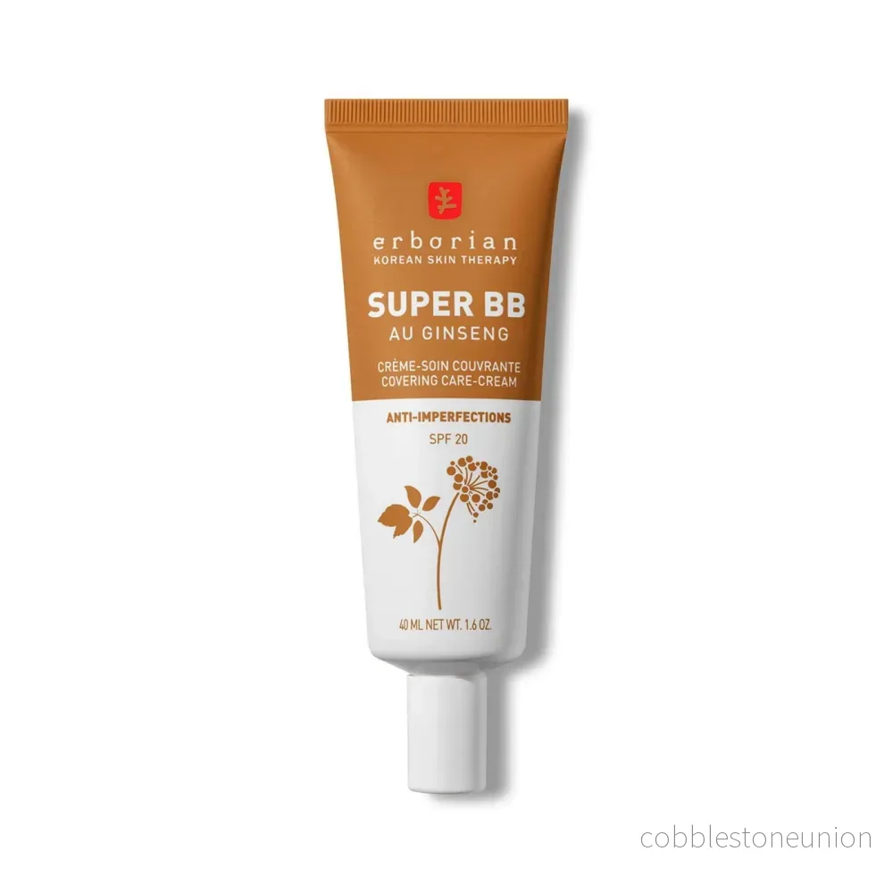 Erborian, Super BB, Ginseng, Hög täckning, BB-kräm, 20, Karamell, SPF 20, 40 ml
