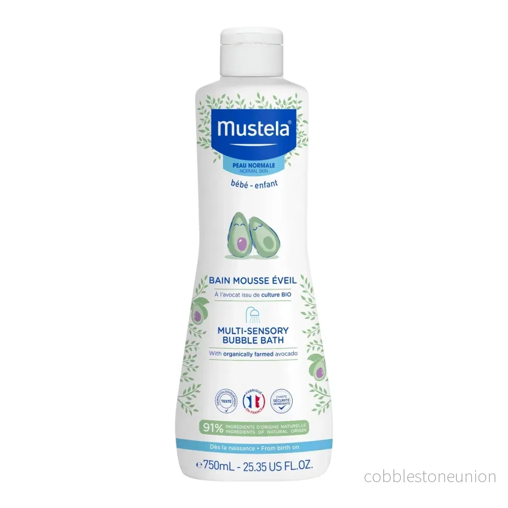 Mustela, Multi-Sensorisk, Avokado, Rengöring, Duschmousse, 750 ml