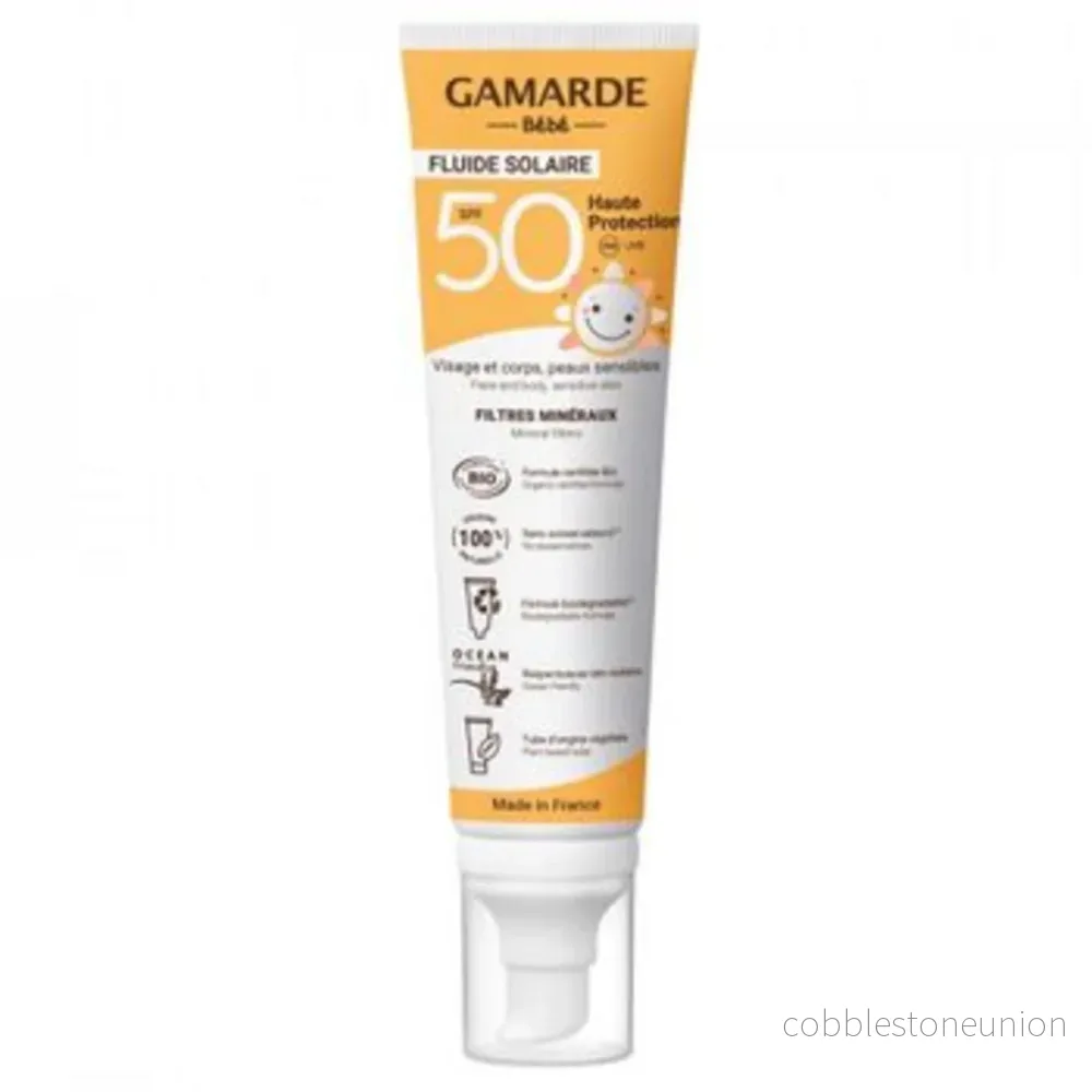 Gamarde, Gamarde, Bio, Solskydd, Solkräm, Ansikte & kropp, SPF 50, 100 ml