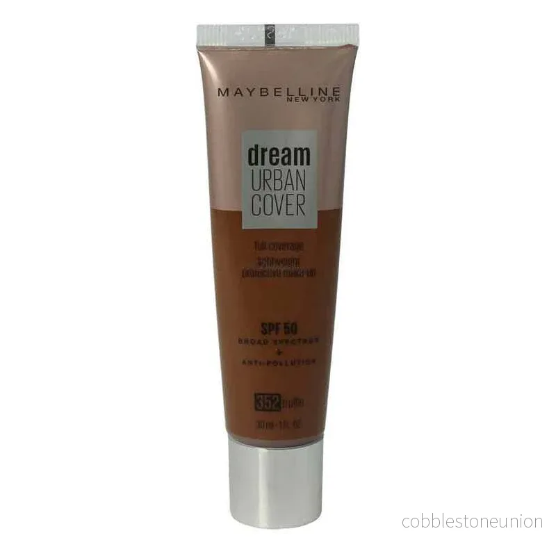 Maybelline, Dream Urban Cover, Full täckning, Flytande foundation, 352, Tryffel, SPF 50, 30 ml