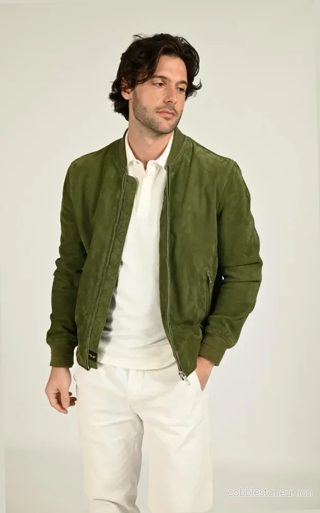 Khaki Gila Suede Teddy – Men