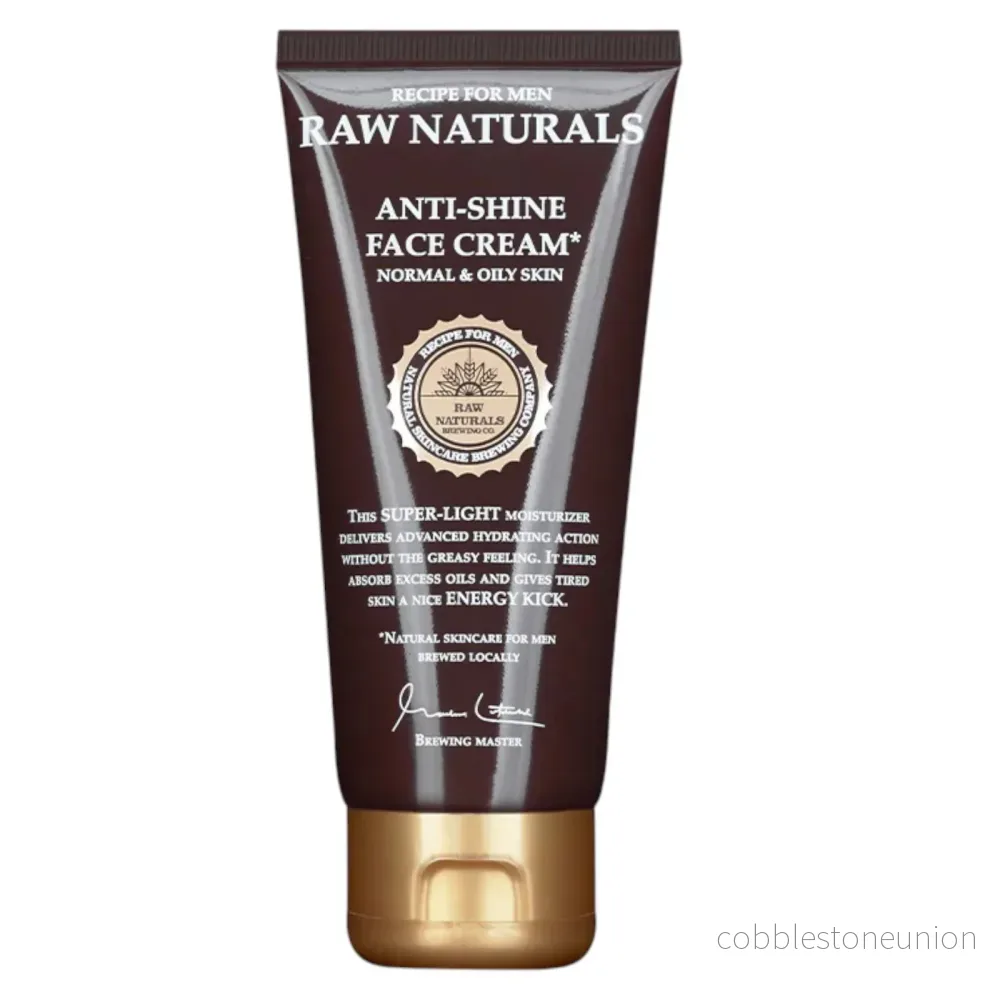 Raw Naturals, Anti-Shine, 100% vegansk, Återfuktande, Crème, För ansiktet, 100 ml Raw Naturals, Anti-Shine, 100% vegansk, Återfuktande, Crème, För ansiktet, 100 ml