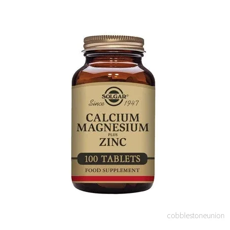 Solgar Calcium (Kalcium) Magnesium Zink, 100 tabletter Solgar Calcium (Kalcium) Magnesium Zink, 100 tabletter