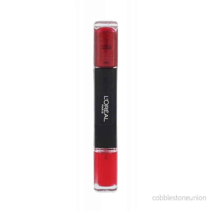 L’Oreal Paris, Infallible, Nagellack 2-i-1, 018, Scarlet Century, 2 x, 5 ml