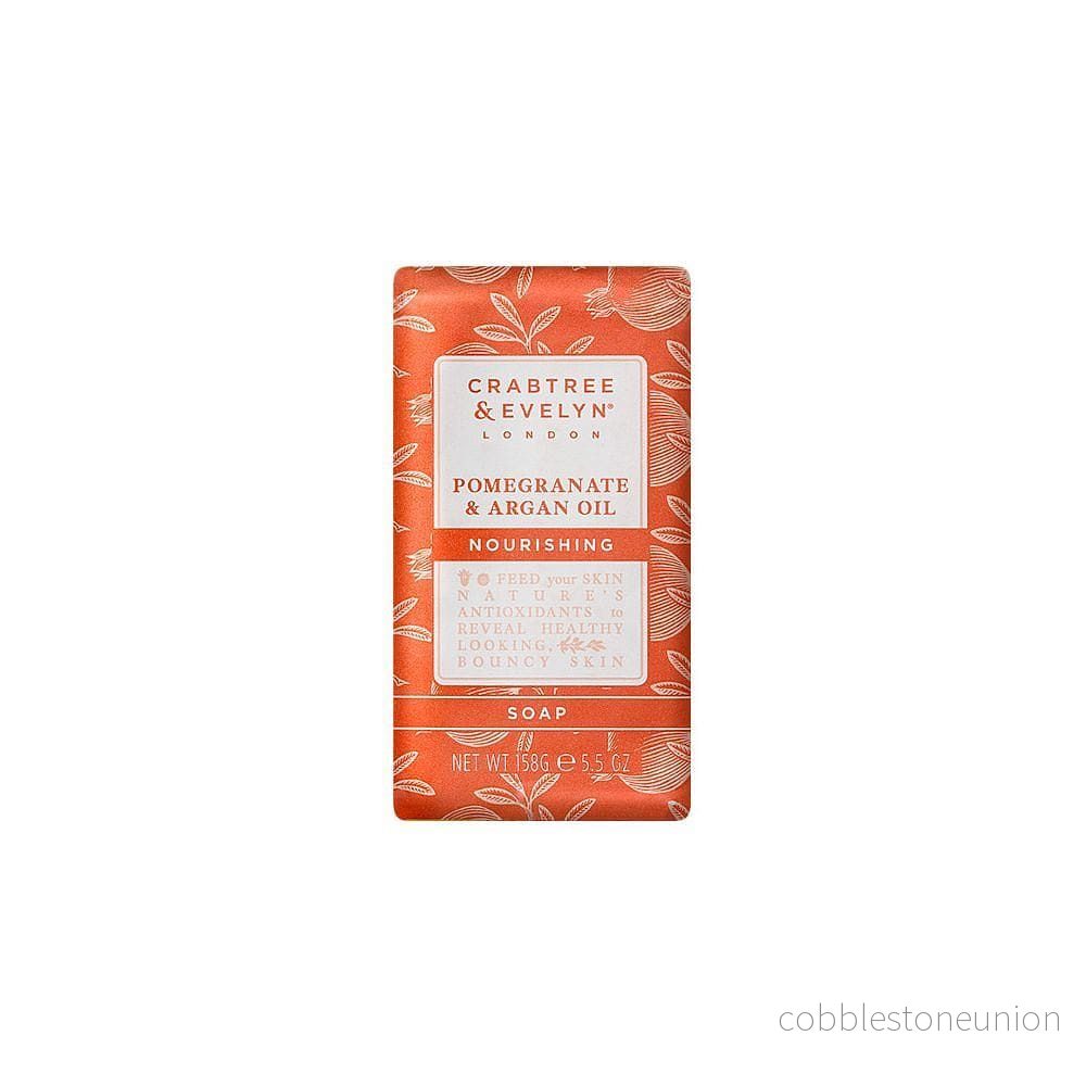 Crabtree & Evelyn, Pomegranate & Argan Oil, Nourishing, Soap Bar, 158 g Crabtree & Evelyn, Pomegranate & Argan Oil, Nourishing, Soap Bar, 158 g