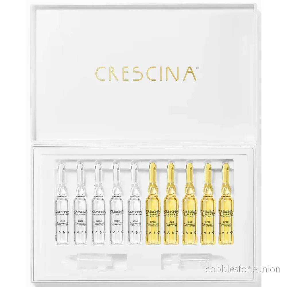 Labo Suisse, Crescina, Transdermic HFSC 500, Tillväxtstimulerande, Serum för ampullbehandling, För hårbotten, För män, 10 + 10 st, 3,5 ml