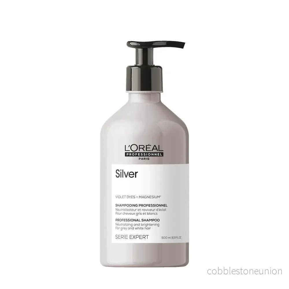 L’Oreal Professionnel, Serie Expert Silver, Schampo, Neutraliserande & Ljusförstärkande, 500 ml L’Oreal Professionnel, Serie Expert Silver, Schampo, Neutraliserande & Ljusförstärkande, 500 ml