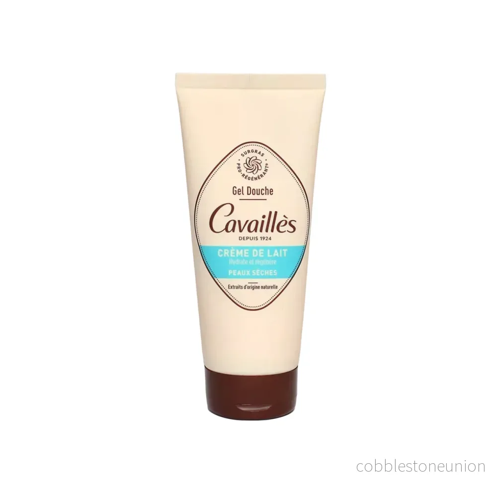 Roge Cavailles, Mjölkcreme, Regenererande, Duschgel, För känslig hud, 200 ml