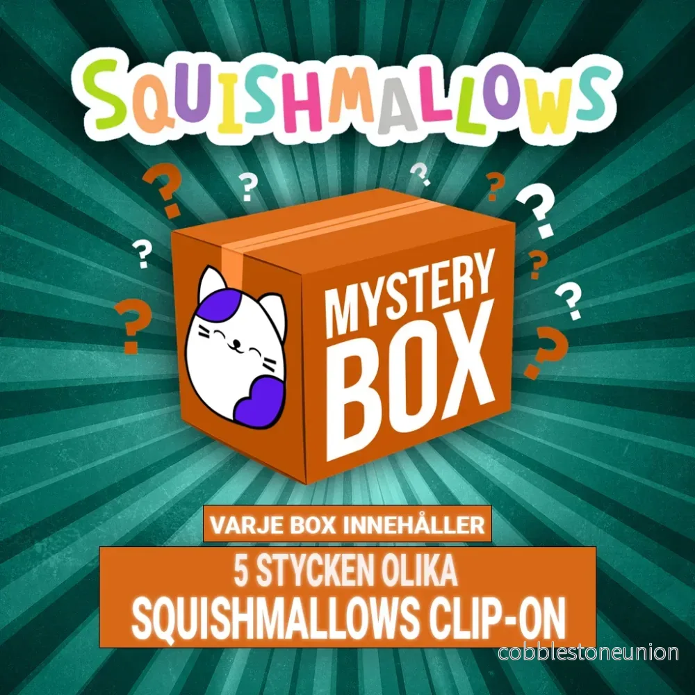 Squishmallows Clip-On Cm Mystery Box 5-Pack